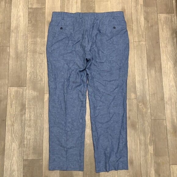 Mens MICHAEL Michael Kors Linen Blend Dress Casual Chino Pants - Picture 2 of 7